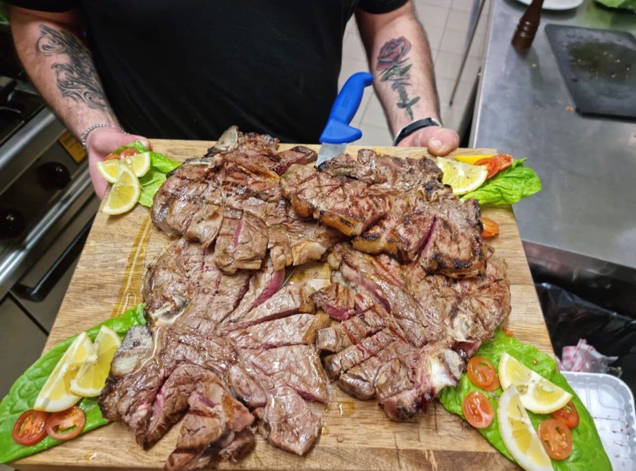 Char-grilled meat